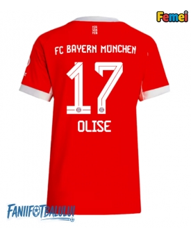 Bayern Munich Michael Olise #17 Tricou Fotbal Replică 2025-26 Femei Acasa